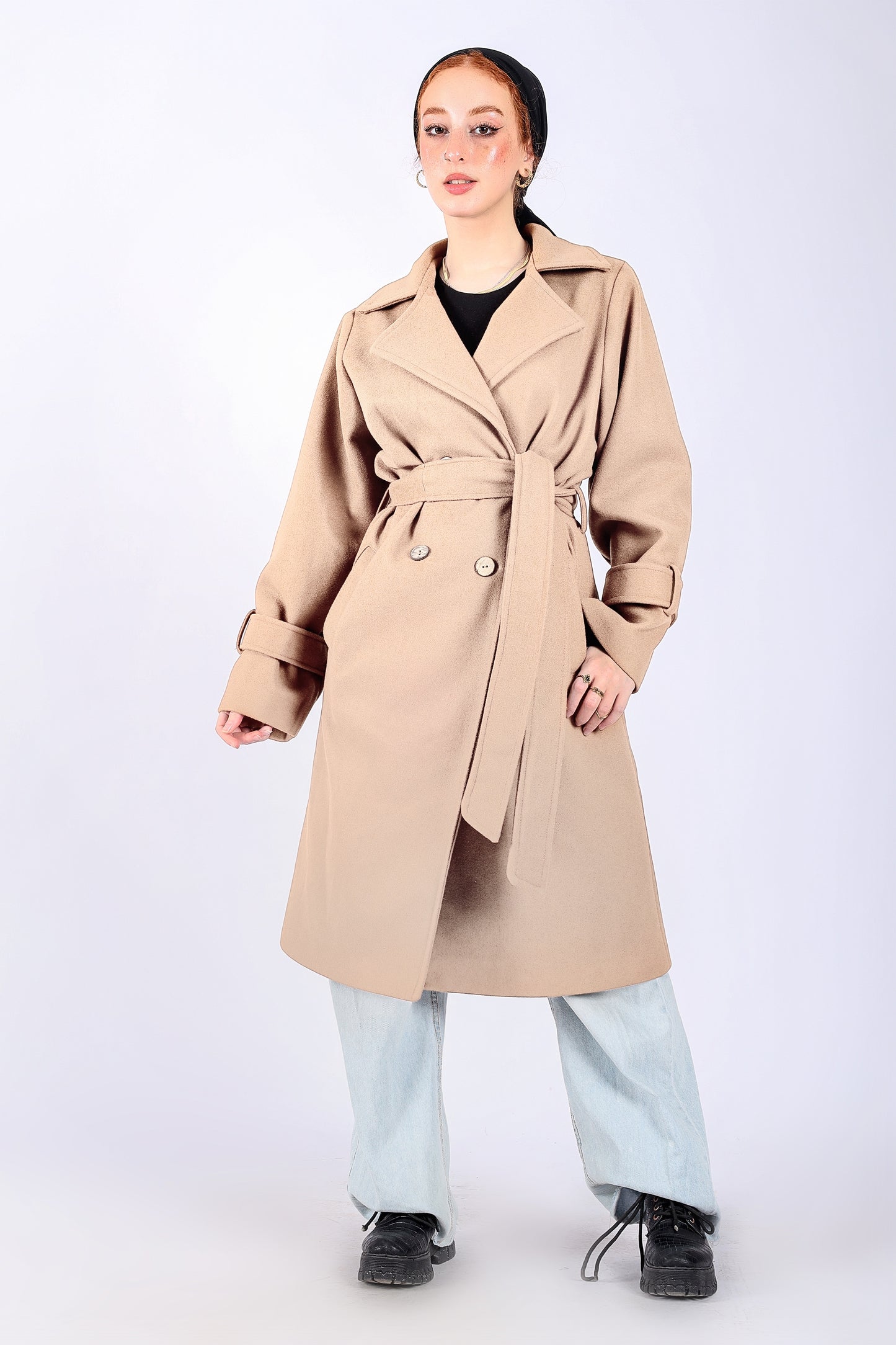 Trench Coat in Beige