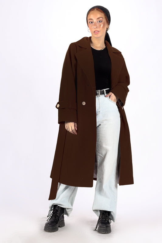 Trench Coat in Brown