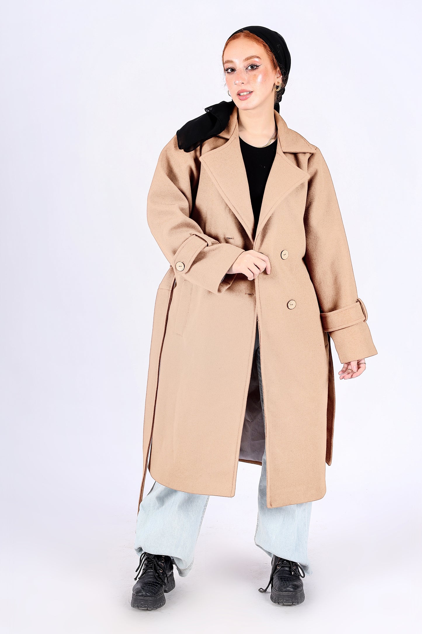 Trench Coat in Beige