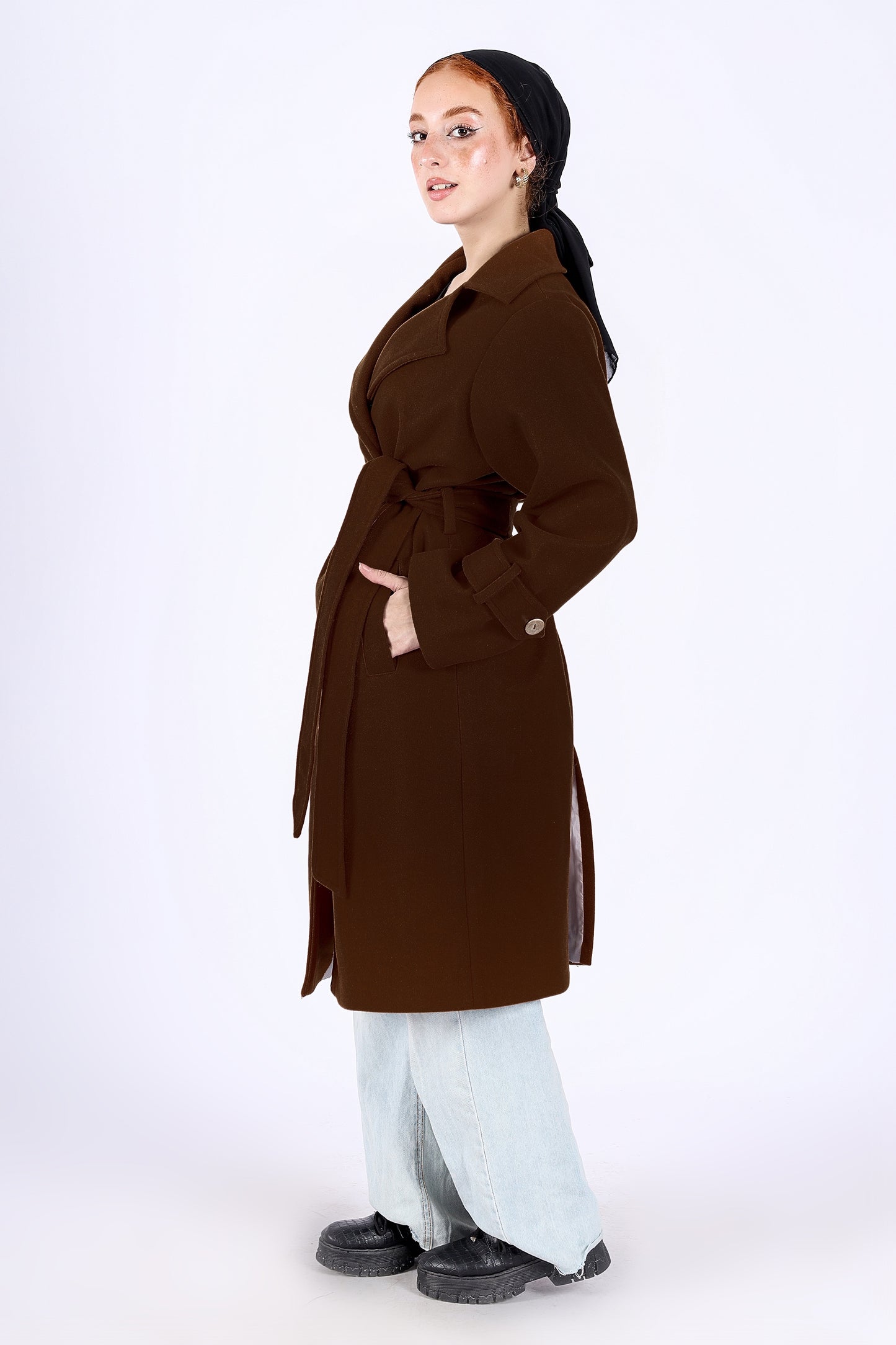 Trench Coat in Brown