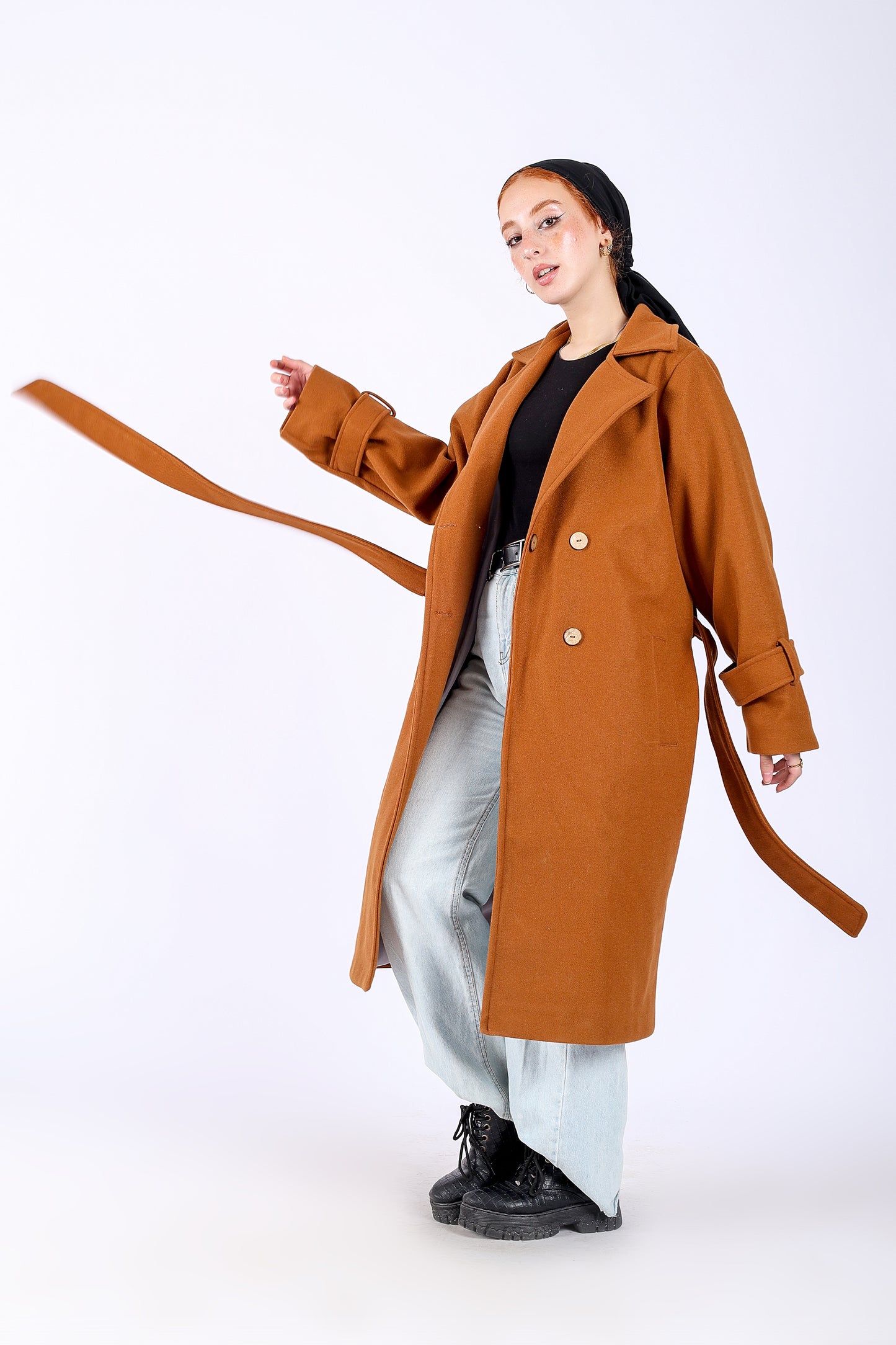 Trench Coat in Camel