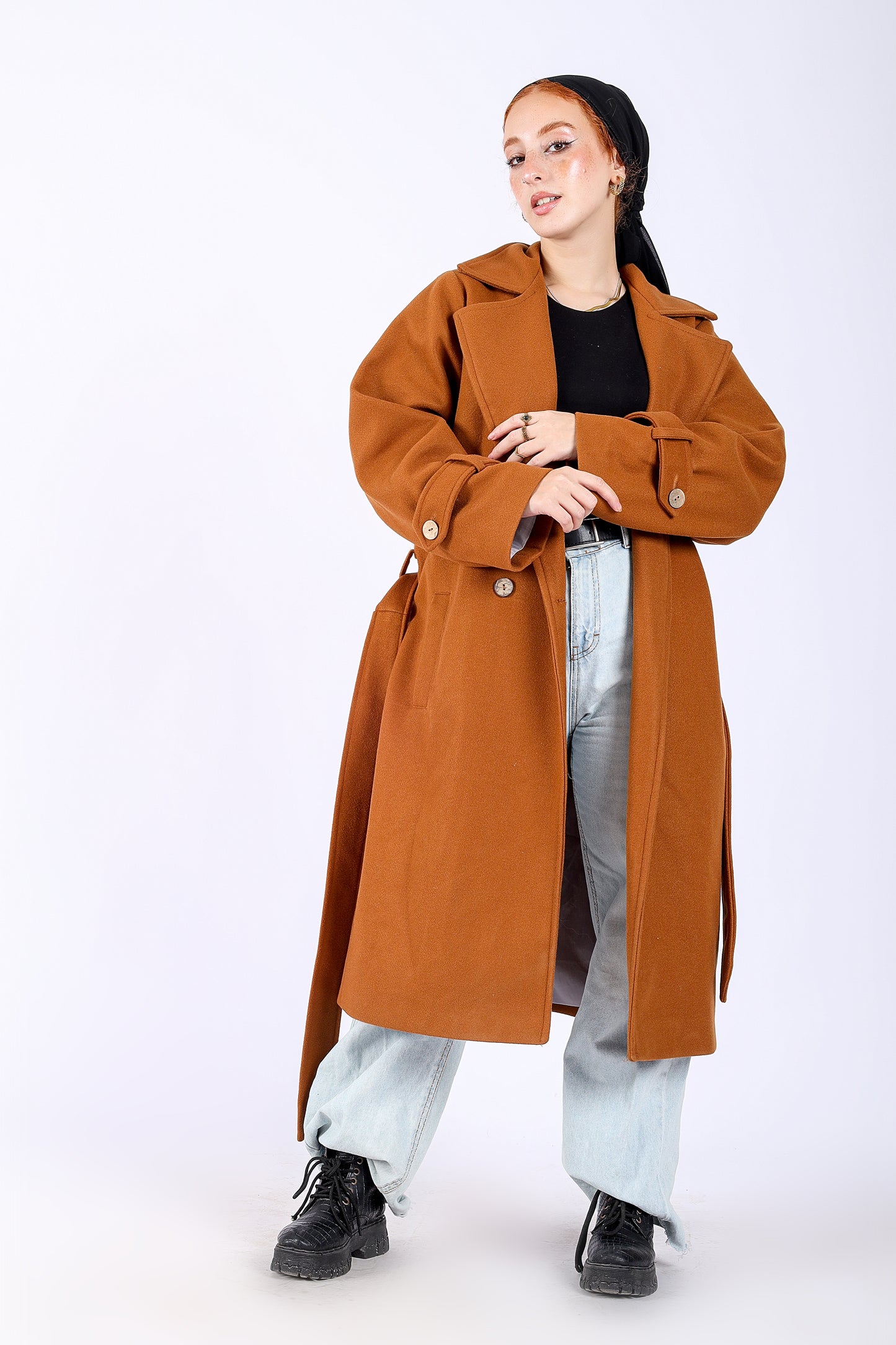 Trench Coat in Camel