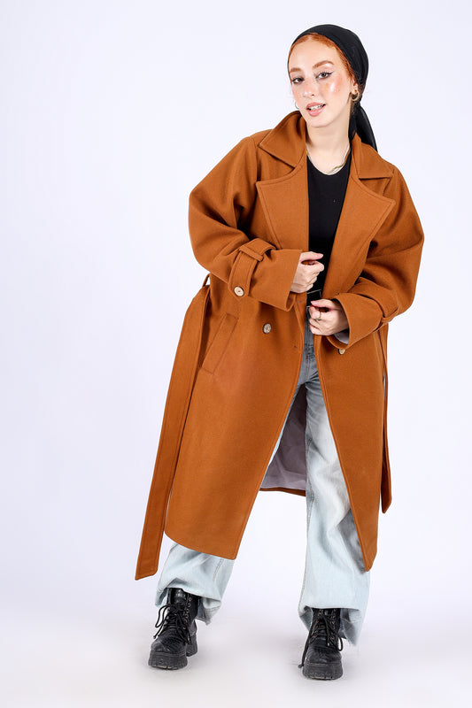 Trench Coat in Camel