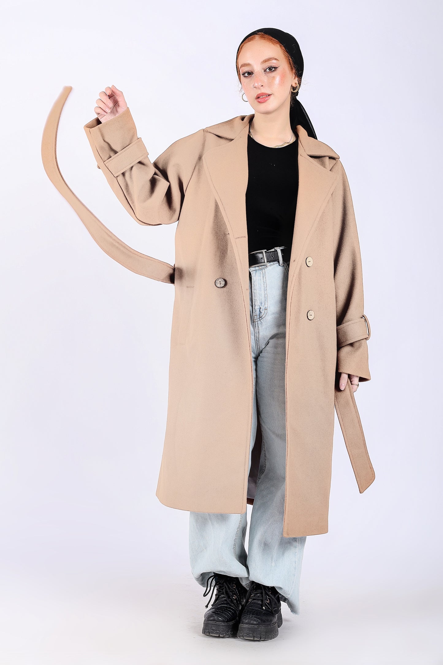 Trench Coat in Beige