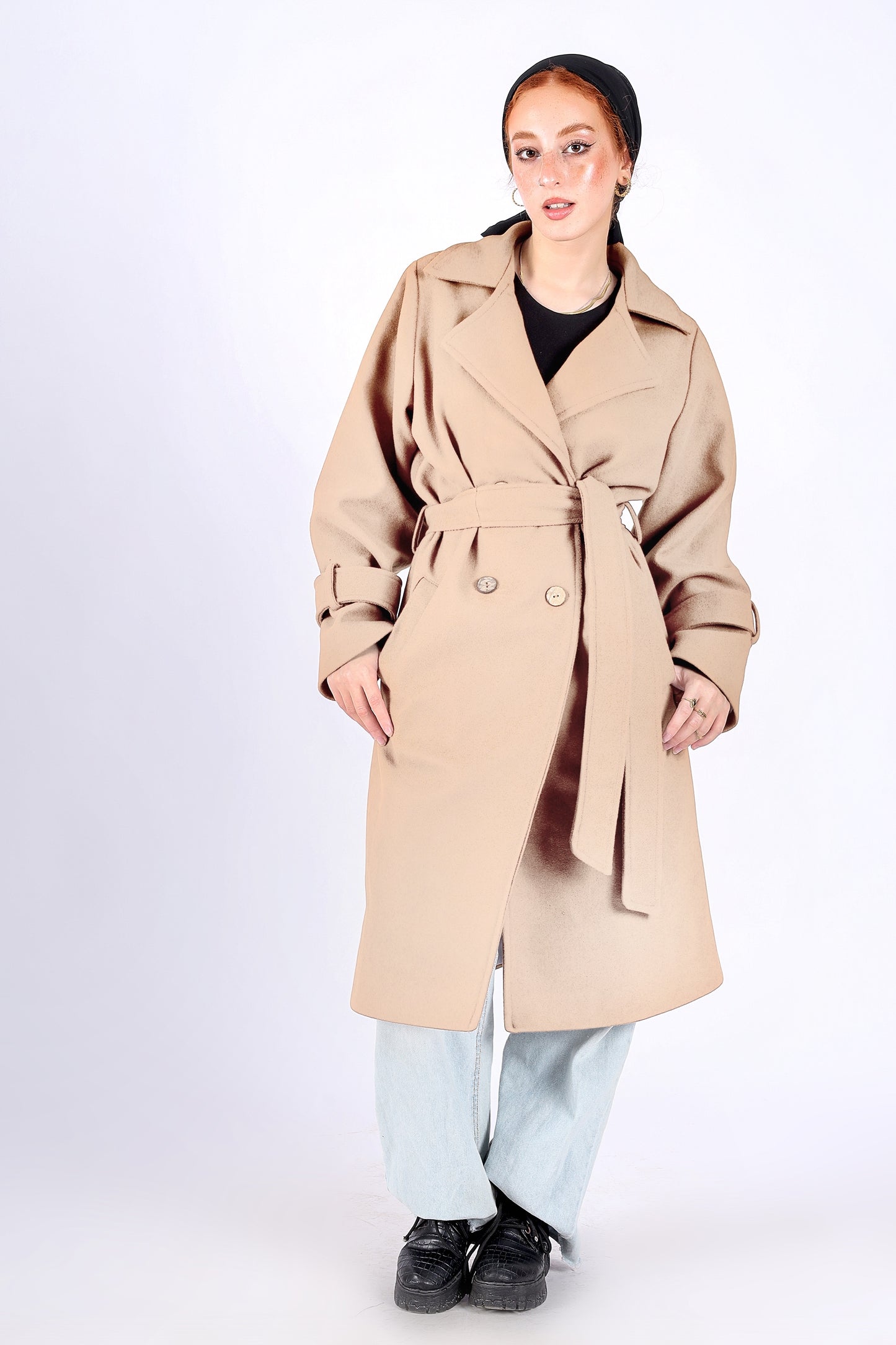 Trench Coat in Beige