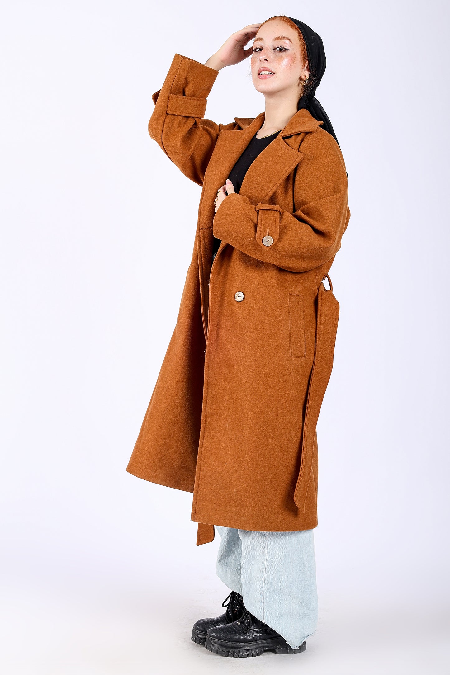 Trench Coat in Camel