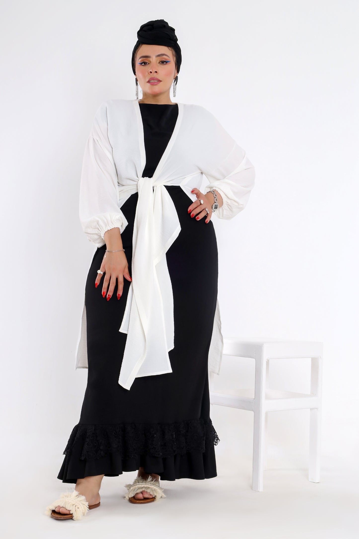 Pearl White Kimono