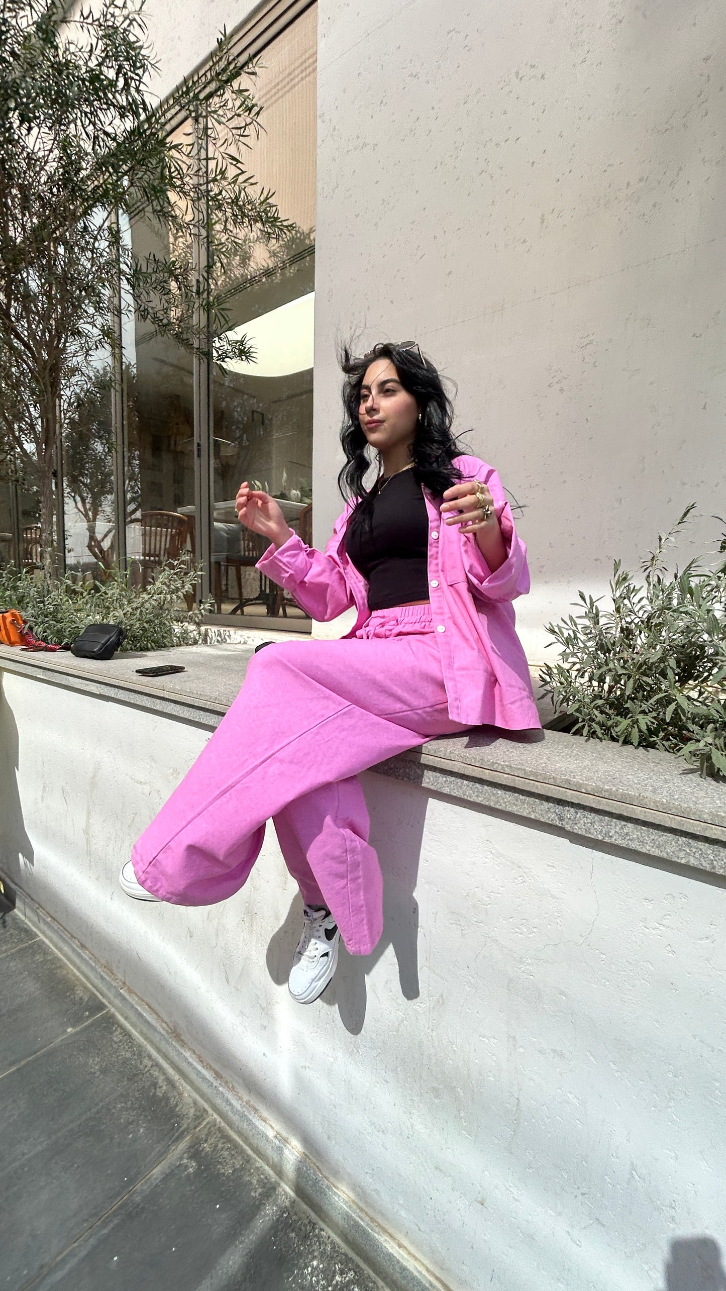 Pink rush Linen Set